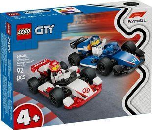 Конструктор LEGO City Автомобілі для перегонів F1 команд Williams Racing та Haas F1 92 деталі (60464) 60464 фото