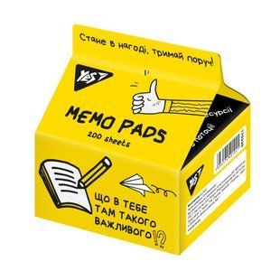 Бумага для записей YES Tetra Pak Не ускладнюй! 200 л., 7*7,5см 170320 фото