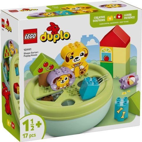 Конструктор LEGO DUPLO My First Сортувальник фігур: будинок для цуценят 17 деталей (10441) 10441 фото