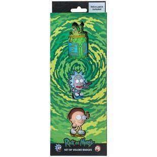Набір бейджів на липучці Kite Rick and Morty RM24-3012, 3 шт. RM24-3012 фото