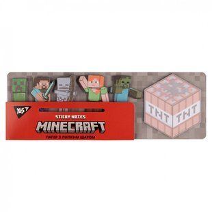 Бумага с липким слоем YES Minecraft в наборе 120 листов (6х20) (170324) 170324 фото
