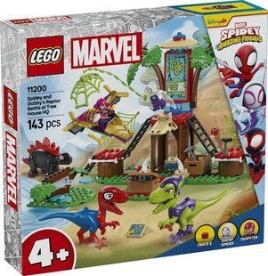 Конструктор LEGO Marvel Битва Павука та раптора Гоббі у штаб-будинку на дереві 143 деталі (11200) 11200 фото