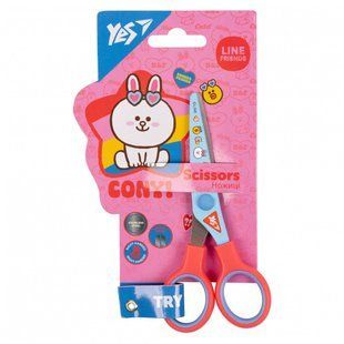 Ножиці YES Line friends 13см з принтом на лезі (480429) 480429 фото