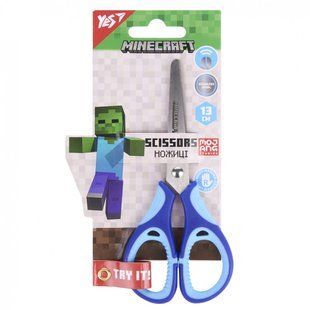 Ножницы Yes Minecraft 13см с резиновыми вставками (480459) 480459 фото