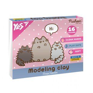 Пластилин Yes Pusheen 16 цветов 320 г (540694) 540694 фото