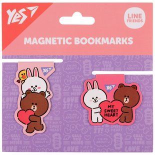 Закладки магнитные Yes Line Friends Sweet heart, 2шт 708107 фото