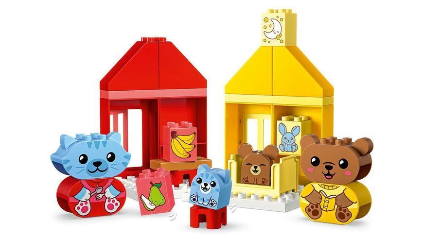 Конструктор LEGO DUPLO My First Повсякденні процедури: Час вечері й сну 28 деталей (10414) 10414 фото