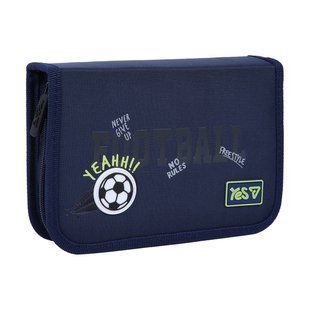 Пенал твердий Yes одинарний з клапаном Football HP-03 533869 фото