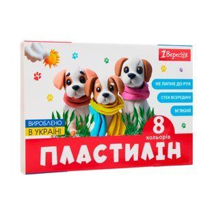 Пластилин 1Вересня Classic 8 цветов 160 г 540659 фото