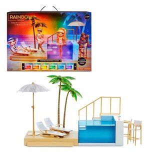 Ігровий набір для ляльок Rainbow High Color Change Pool & Beach Вечірка біля басейну (578475) 578475 фото
