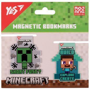 Закладки магнитные Yes Minecraft friends, 2шт 708102 фото
