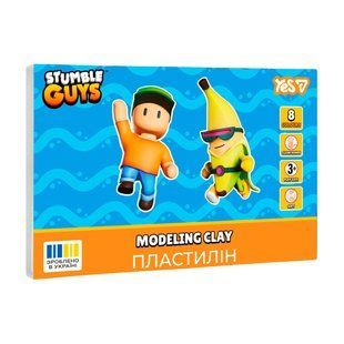 Пластилін Yes Stumble Guys 8 кольорів 160 г 540708 фото