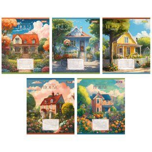 Тетрадь школьная 1B House colorful 24 листов линия 767028 фото