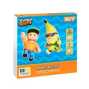 Пластилін Yes Stumble Guys 12 кольорів 240 г 540709 фото