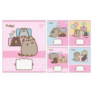 Зошит учнівський шкільний Yes Pusheen Funny А5 18 аркушів клітинка (767605) 767605 фото