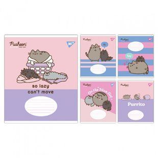 Зошит учнівський шкільний Yes Pusheen The Cat А5 18 аркушів клітинка (767615) 767615 фото
