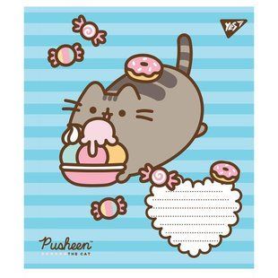 Зошит шкільний Yes Pusheen 12 аркушів лінія 766547 фото