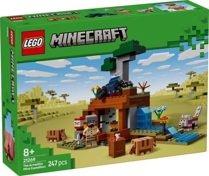 Конструктор LEGO Minecraft Шахтна експедиція &laquo;Броненосець&raquo; 247 деталей (21269) 21269 фото