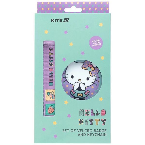 Набор бейдж на липучке и подвеска Kite Hello Kitty HK25-3010-1, 2 шт. HK25-3010-1 фото