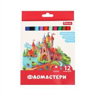 Фломастеры 1Вересня Classic 12 цветов 650593 фото