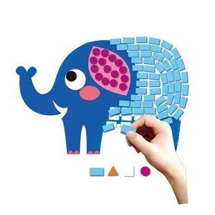 Набір для творчості AVENIR аплікація-мозаїка "Дикі тварини" 600 елементів (CH191593) CH191593 фото