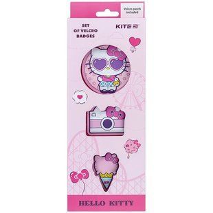 Набір бейджів на липучці Kite Hello Kitty HK24-3012-2, 3 шт. HK24-3012-2 фото