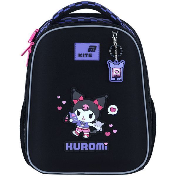 Шкільний набір Рюкзак шкільний каркасний Kite Education Kuromi HK26-555S-3 RP пенал HK26-555S-3 RP фото