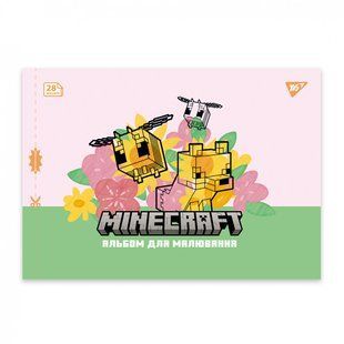 Альбом для рисования YES А4 28 скоба с перфорацией Minecraft (130600) 130600 фото