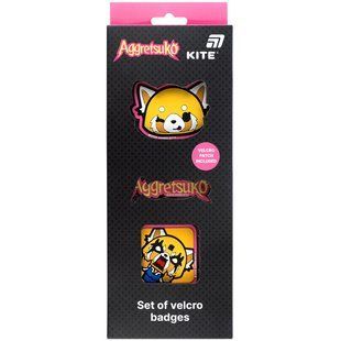 Набір бейджів на липучці Kite Aggretsuko AR26-3012, 3 шт. AR26-3012 фото