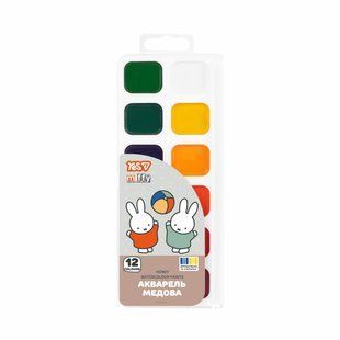 Краски акварельные Yes Miffy 12 цветов медовые 110319 фото