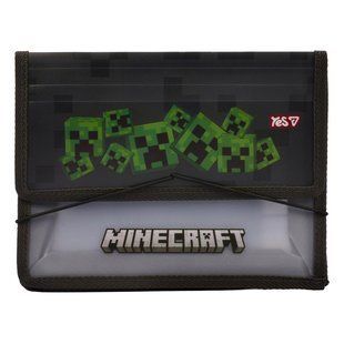 Папка для зошитів пластикова Yes Minecraft Creepers В5 на резинці 492360 фото