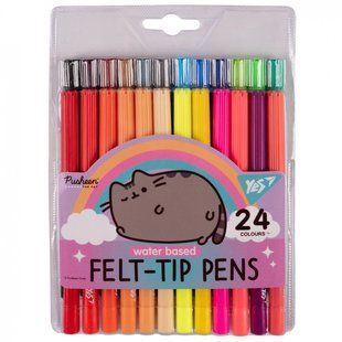 Фломастеры Yes 24 цвета Pusheen rainbow (650555) 650555 фото