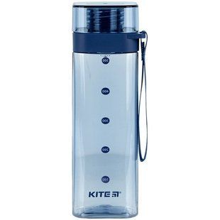 Бутылка для воды квадратная Kite 550 мл голубая K24-1209-1 K24-1209-1 фото