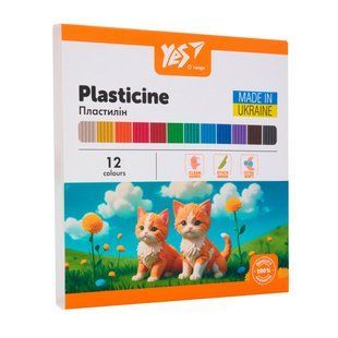 Пластилін Yes Orange Line 12 кольорів 240 г 540689 фото