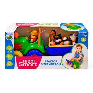 Ігровий набір Kiddi Smart Трактор із трейлером (63180) 63180 фото
