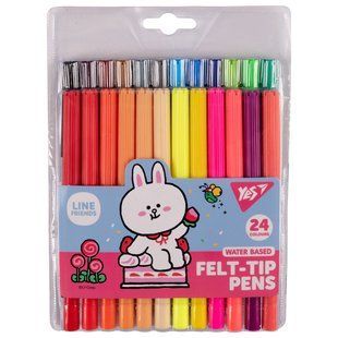 Фломастери Yes 24 кольори Line Friends 650556 фото