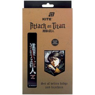 Набір бейдж на липучці та підвіска Kite Attack on Titan AT26-3010, 2 шт. AT26-3010 фото