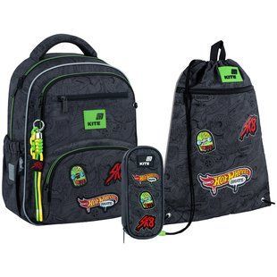 Школьный набор Kite Education Hot Wheels SET_HW26-773M (рюкзак, пенал, сумка) SET_HW26-773M фото