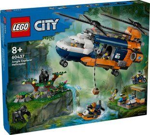 Конструктор LEGO City Вертолет в базовом лагере для исследования джунглей 881 деталь (60437) 60437 фото