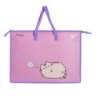 Папка портфель Yes Pusheen А3 з тканинними ручками 492280 фото