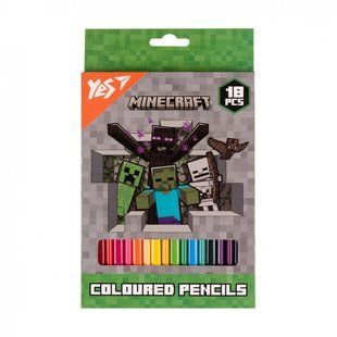 Олівці кольорові Yes 18 кольорів Minecraft Heroes (290732) 290732 фото