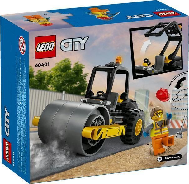 Конструктор LEGO City Строительный паровой каток 78 деталей (60401) 60401 фото