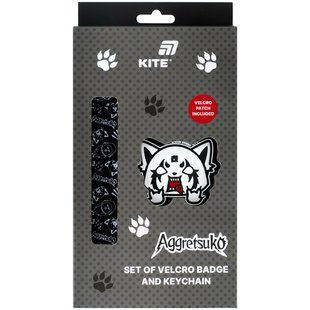 Набір бейдж на липучці та підвіска Kite Aggretsuko AR26-3010, 2 шт. AR26-3010 фото