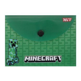 Папка-конверт Yes Minecraft Creeper B7 на кнопці 492346 фото