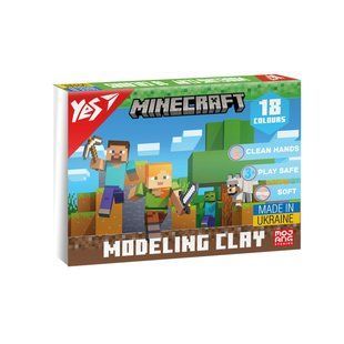 Пластилін YES Minecraft 18 кольорів 360 г (540678) 540678 фото