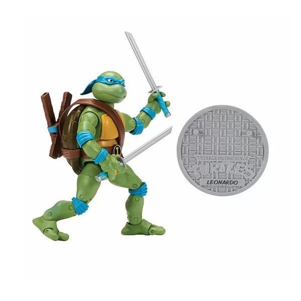 Набір фігурок серії TMNT Черепашки-ніндзя класичні - Леонардо проти Рокстеді 15 см (81276) 81276 фото