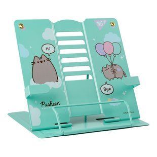 Подставка для книг с дополнительными фиксаторами Yes Pusheen металл 470517 фото