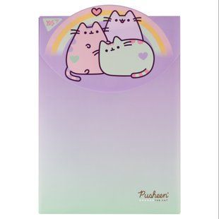 Папка конверт YES А4 на липучці Pusheen вертикальна 492191 фото